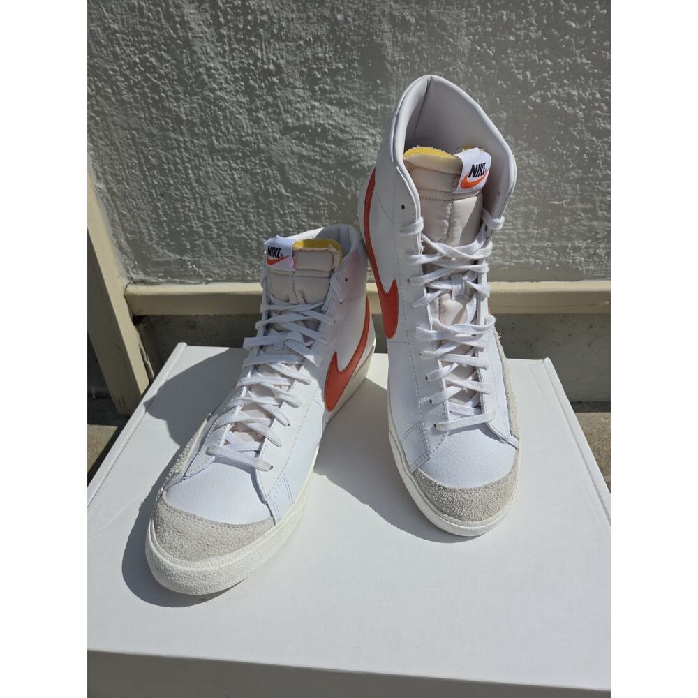 Nike Blazer Mid '77 Vintage White Mantra Orange BQ6806-110 Mens-15